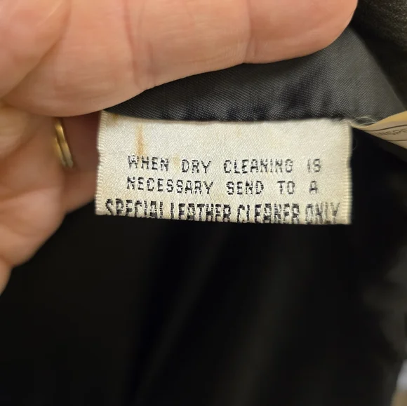 Vintage Korea Long Black Leather Trench Coat Bikers Belted Zippers Punk Medium - Picture 5 of 14